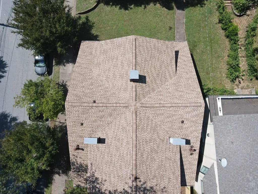 Atlanta Full Replacement - GAF Timberline HDZ Shakewood - after