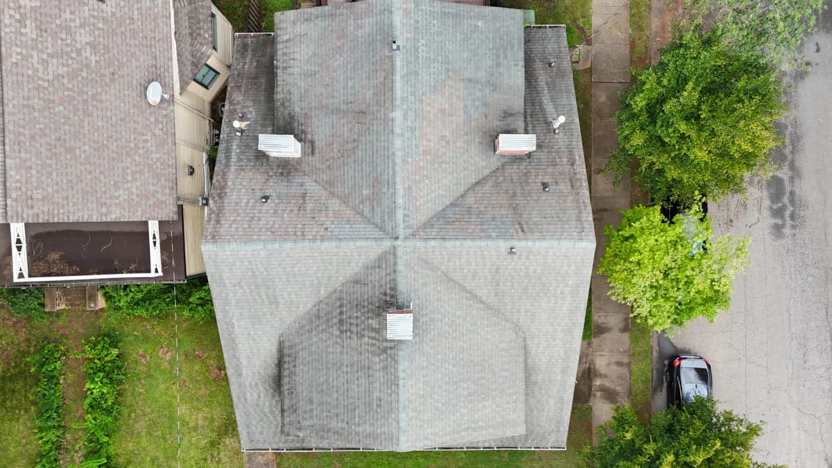 Atlanta Full Replacement - GAF Timberline HDZ Shakewood - before